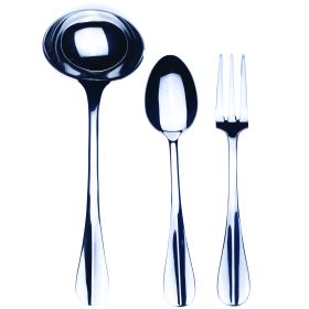 3 Pcs Serving Set (Fork Spoon And Ladle) Roma