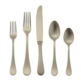 20 Piece Set Brescia Ice Champagne Flatware Set