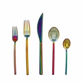 Cutlery Set 5 Piece Due Ice Rainbow Flatware Set