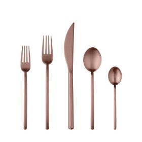 Cutlery Set 5 Piece Due Ice Bronze Flatware Set