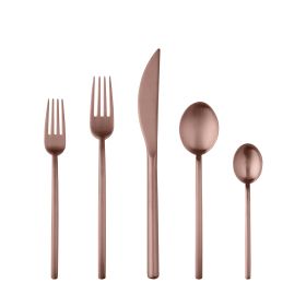 20 Piece Set Due Ice Bronze Flatware Set