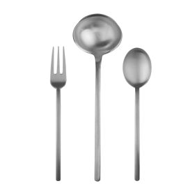 3 Pcs Serving Set (Fork Spoon And Ladle) Due Ice