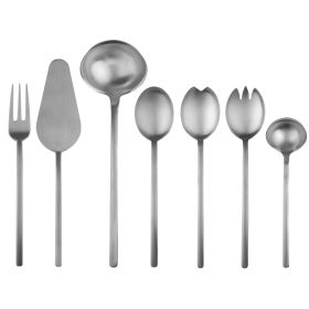 Due 7 Piece Serve Set Ice Stainless Flatware Set