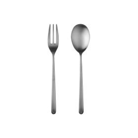Serving Set (Fork And Spoon) Linea Ice Flatware Set