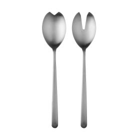 Salad Servers (Fork And Spoon) Linea Ice Flatware Set