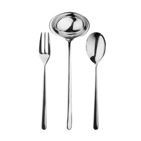 3 Pcs Serving Set (Fork Spoon And Ladle) Linea