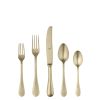 5 Piece Place Setting Epoque Pewter Champagne Flatware Set