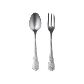 Serving Set (Fork And Spoon) Epoque Pewter