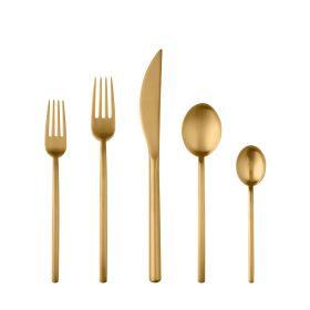 5 Piece Place Setting Due Ice Oro  Flatware Set
