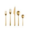 Cutlery Set 5 Piece Linea "Ice Oro" Flatware Set