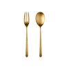 Serving Set (Fork And Spoon) Linea Ice Oro