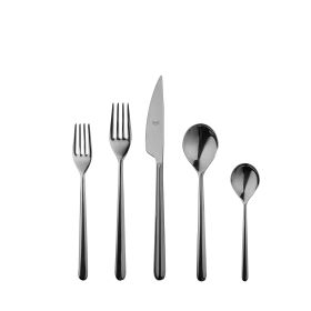 Cutlery Set 5 Piece Linea "Oro Nero" Flatware Set