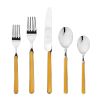 20 Piece Set Fantasia Mustard Flatware Set