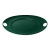 Saturno Charger Plate 13,5"X12.5" Materic Green