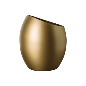 Mercurio Wine Bucket / Vase Cm. Diam 7.5" Materic Gold