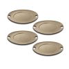 Set Of 4 Saturno Coasters 5,5"X5" Materic Champagne