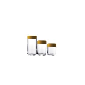 Set 25-35-70 Oz Urano Canisters Materic Ocher