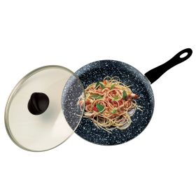 Wok Fantasiastone Black Whith Lid