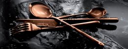 Serving Set (Fork And Spoon) Linea Bronzo