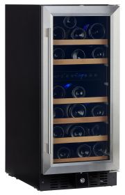 32 Bottle Dual Zone Under Counter Wine Cooler