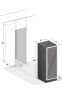 166 Bottle Single Zone Black Glass Wine Refrigerator