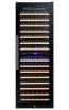 166 Bottle Dual Zone Black Glass Wine Refrigerator