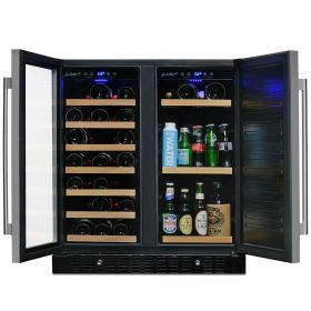 Black Glass Wine and Beverage Cooler