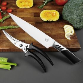 2PCS KITCHEN KNIFE.Chef knife and Poultry shears