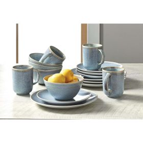Blue 16-Piece Porcelain Dinnerware Set