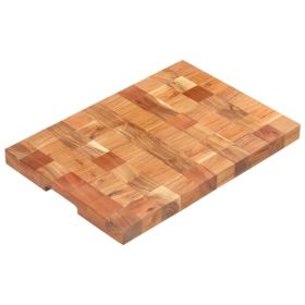 Chopping Board 19.7"x13.4"x1.5" Solid Acacia Wood - Brown