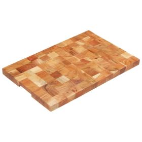Chopping Board 23.6"x15.7"x1.5" Solid Acacia Wood - Brown