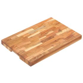 Chopping Board 19.7"x13.8"x1.6" Solid Acacia Wood - Brown
