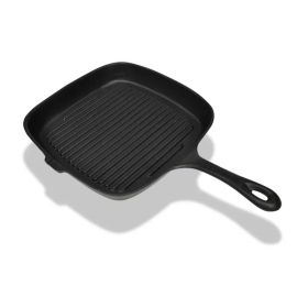 Grill Pan Cast Iron 9.4"x9.1"