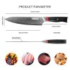 Qulajoy VG10 Chef Knife, 67-Layers Japanese Damascus Knife, 8 Inch Kitchen Knife With Ergonomic Handle, Razor Slicing Knife For Meat, Vegetable
