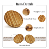Teak Cutting Board Reversible Chopping Serving Board Multipurpose Food Safe Thick Board, Small Large Size 15.8x15.8x1.25 inches