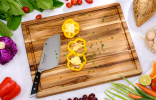 Real Teak Cutting Board With Juice Groove 18 INCH, Pack of 5 Pieces