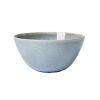 Blue Round Stoneware 16-Piece Dinnerware Set