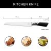 CHUSHIJI Bread Knife, Bread Knife for Homemade Bread, Razor-Sharp Serrated Bread Knife 12 Inch Well-Crafted Iridescent Seamless Ergonomically