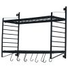 2-Tiered Wall Mounted Pot Rack