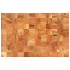 Chopping Board 23.6"x15.7"x1.5" Solid Acacia Wood - Brown