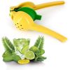 1pc; Lemon Lime Squeezer; Hand Juicer; Manual Press Citrus Juicer; No Seed 2 In 1 Double Layers Yellow Squeezer; Kitchen Gadgets; Home Kitchen Items