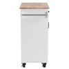99.5*40*85.5cmTwo Doors One Drawer MDF Rubber Wood White Spray Paint Dining Car