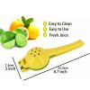 1pc; Lemon Lime Squeezer; Hand Juicer; Manual Press Citrus Juicer; No Seed 2 In 1 Double Layers Yellow Squeezer; Kitchen Gadgets; Home Kitchen Items