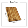 Teak Cutting Board Reversible Chopping Serving Board Multipurpose Food Safe Thick Board, Extra Large Size 24x18x1.5 inches PACK OF 1 PIECES