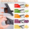 Mandoline Food Slicer Stainless Steel Food Cutter Vegetable Fruit Chopper Grater Peeler