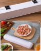 Cling Wrap Dispenser with Slide Cutter Aluminum Foil, Baking Parchment Paper Organizer Kitchen Tool
