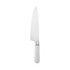 12-piece Forged Kitchen Knife Set in White with Wood Storage Block;