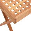 Folding Tray Table 20.5"x14.2"x22.2" Solid Wood Walnut