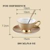 Tea Time Porcelain Tea Cup Coffee Cup Set Cup Saucer Spoon Ceramic Tea Set 6.8OZ
