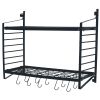 2-Tiered Wall Mounted Pot Rack